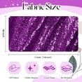 thumbnail image 4 of Purple Sequin Fabric by The Yard, 15 Feet 5 Yard Sparkly Glitter Sequins Material for Wedding/Bridesmaid Dresses, Party Costumes, Tablecloths, DIY Sewing Projects, 4 of 14