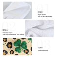 thumbnail image 4 of Haosy 2 Pack Kitchen Wash Cloths with Hanging Loops Absorbent Absorbent Quick Drying Hand Towels, Four Leaf Clover Leopard, 4 of 7