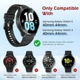 thumbnail image 2 of [2 Pack] for Samsung Galaxy Watch 5 & Watch 4 Case [40mm], IC ICLOVER Full Cover Snap-on Cover with Built-in Clear Glass Screen Protector Anti-Scratch & Shockproof Hard PC Clear Bumper, Clear+Black, 2 of 9