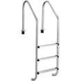thumbnail image 1 of Pool Ladder, 304 Stainless Steel Swimming Pool Ladder, Heavy Duty Pool Escalator, 3 Step Pool Pedal Ladder, for Above Ground Pools Stair Entry System, with Handrails, 1 of 7