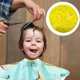 thumbnail image 3 of Capa de corte de pelo para niños Capa de corte de pelo, capa de barbero Capa de corte de pelo plegable con paraguas para atrapar el cabello, 3 of 5