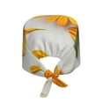 thumbnail image 2 of Salouo Sunny Yellow SunFlower Print Adjustable Working Caps,1 Pcs Working Hats Elastic Scrub Hats Elastic Tie Back Hats Unisex Nurse Scrub Cap Nurse Hats ,One Size, 2 of 7