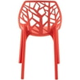 thumbnail image 2 of LeisureMod Plastic Dining Chair with Unique Cut-Out Design Stackable and Lightweight Accent Chair for Modern Home, Kitchen, Living Room Cornelia Collection, 2 of 9