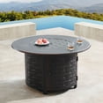 thumbnail image 4 of Outdoor Living and Style 5-Piece Charcoal Black Outdoor Patio Round Fire Table with Four Swivel, 4 of 4