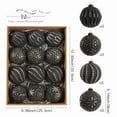 thumbnail image 1 of E 8Cm Christmas Balls 12Pc Set With Painted Design Plastic Material For Holiday Tree And Home Decor 8.7X8.7X3.9In 1.32Lb, 1 of 8