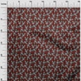 thumbnail image 2 of oneOone Cotton Poplin Fabric Leaves & Floral Block Printed Fabric 1 Yard 56 Inch Wide, 2 of 4