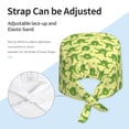thumbnail image 3 of Yiaed Funny Frogs Print Turban Hat for Women Men Comfortable Adjustable Cleaning Working Cap with Sweatband, 3 of 4
