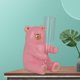 thumbnail image 3 of Florero pequeño con de animales, tubo de ensayo, jarrón de flores, maceta para plantas hidropónicas, accesorio de decoración para dormitorio y Oso rosa Macarena Jardinera de flores, 3 of 8