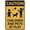 Warning Sign 1, variant on Caution Children at Play Warning Sign, 8"x12" Fence Decorative Outdoor, Aluminum Notice for Yard Home Outdoor Property