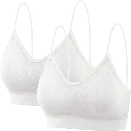 Pavied Minimizer Bras Bralettes for Women Seamless Bras Lady s Two Piece Set Seamless Top Strap Breast Pad Thread Plus Size Underwear Plus Size Bra Womens Bras B M