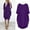 Purple, variant on Women's Pocket Loose Dress Ladies Round Neck Casual Knee-Length Dress Maternity Surplice Dress Women Dresses Knee Length Women's Summer Dresses Casual Beach Petite Womens Dresses Sleeveless Maxi Dress