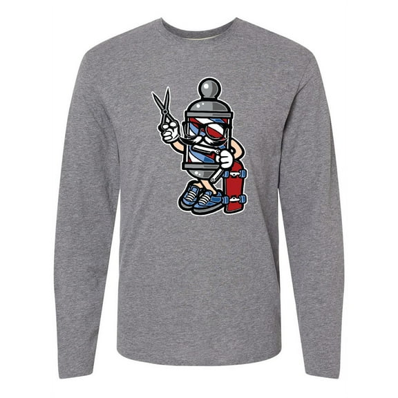Inktastic Barber Skater Long Sleeve T-Shirt