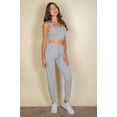 thumbnail image 4 of French Terry Cropped Tank Top  Joggers Set, 4 of 10