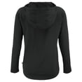 thumbnail image 3 of Women's Cutter & Buck Black Baltimore Orioles  Coastline Epic Comfort Eco Recycled Hoodie Raglan Long Sleeve T-Shirt, 3 of 3