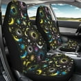 thumbnail image 3 of Yuyamidu Colorful Sun and Moon Car Seat Covers Front Seats Only, Waterproof Bucket Seat Cover Universal Fit for Car Truck Van and SUV Comfortable, 3 of 7