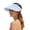 Blue, variant on Womens Sun Hats Portable Rollable Face Visor Hat Outdoor Hiking Uv Shielding Caps