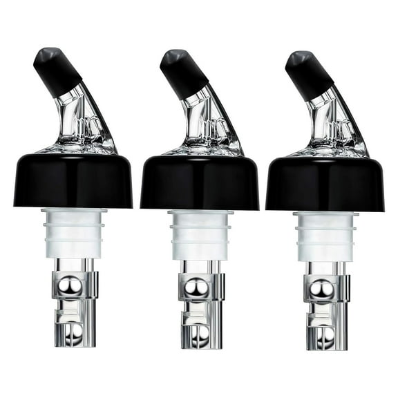 3-Pack Measured Liquor Pourers - 30ml Precision Spouts for Bottles, Liquor Bottle Pourers, Measure Pour Spout for Liquor Bottles,Bar Tools & Cocktail Dispensing