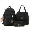 thumbnail image 4 of 4pcs Kawaii Candy Color Laptop Backpack, Casual Preppy Style Travel Schoolbag With Tote Bag Pencil Case And Coin Purse, 4 of 4