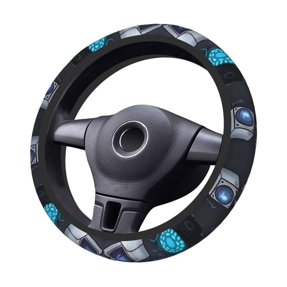 Toilet-Man Steering Wheel Cover Elastic Stretch Breathable Vehicle Steering Wheel Protector Car Interior Accessories