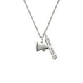 thumbnail image 2 of Delight Jewelry Silvertone Small Megaphone Silvertone Hope Anchors the Soul Bar Charm Necklace, 23", 2 of 4