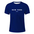 thumbnail image 3 of Afdoent Mens T-Shirt Male Casual Short Sleeve T Shirt With Letter Print And City Theme For Daily Wear And Outings Comfortable Fit Classic Tee, 3 of 5