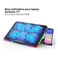 thumbnail image 1 of Base Enfriadora Laptop 6 Ventilador Computadora Portátil RGB 7 color RGB light / Multicolor, 1 of 7