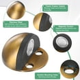 thumbnail image 2 of Uxcell 4-Pack Topes de Puerta Montados en el Suelo, Tope Magnético de Media Cúpula de Acero Inoxidable con Amortiguador de Goma Plástica [Bronce Amarillo], 2 of 7