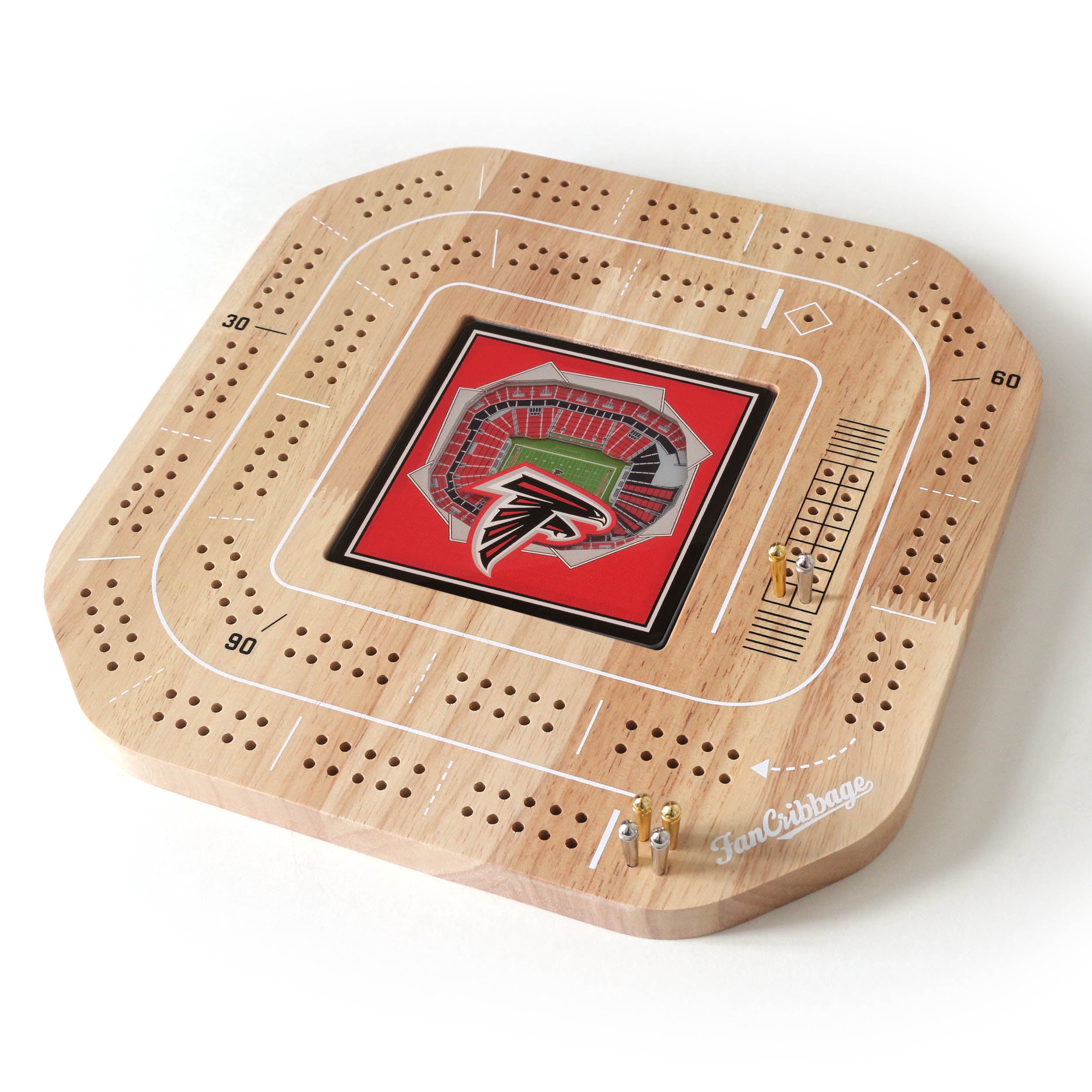 YouTheFan NFL Atlanta Falcons Stadiumview Cribbage