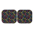 thumbnail image 7 of Xecao Colorful Palms for Foldable Car Sun Shades (2-Pack) offer sun protection with an easy-fold design for convenient windshield shading., 7 of 7