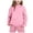 00#Pink262, variant on Shinyii Girls Hoodies Casual Solid Long Sleeve Pullover Sweatshirts, Sizes 2-13