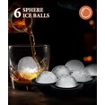 thumbnail image 5 of Bandejas de cubitos de hielo, moldes de silicona para cubitos de hielo para congelador con tapa, bandeja de cubitos de hielo, 6 bandejas de hielo, molde de hielo de whisky reutilizable,, 5 of 5