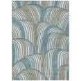 thumbnail image 2 of Addison Rugs Chantille Indoor/Outdoor Contemporary Mid-century Modern Teal Machine Washable Rectangle Rug, 8' x 10', 2 of 8