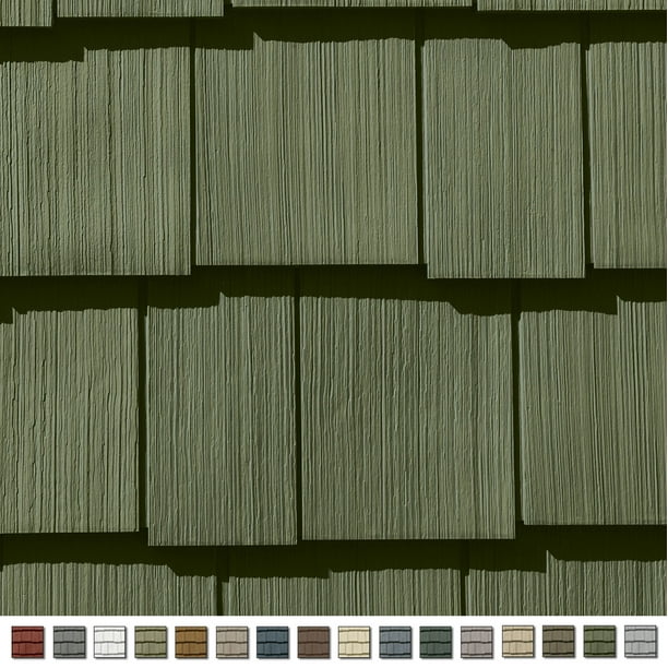 Cedar Impressions Double 7in. Staggered Perfection Shingle Siding (1/2