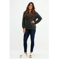 thumbnail image 2 of DEVOPS Women's Pullover Fuzzy Fleece Sweatshirt Oversized Hoodie with Pockets (Medium, Dk.Grey), 2 of 6