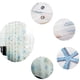 thumbnail image 5 of Cortina de ducha moderna de 120 cm x 180 cm con diseño de estrellas de mar, estilo costero fresco, impermeable, cortina de Peva para baño y ducha, 5 of 7