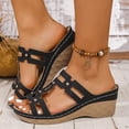 thumbnail image 2 of DAFEI Sandales d'Été pour Femmes Chaussures d'Été pour Dames Pantoufles Compensées pour Femmes Sandales Bohèmes Chaussures de Mode Sandales Habillées pour Femmes, 2 of 7
