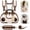 Beige-Dual-shoulder, variant on 2-in-1 Pet Carrier Bag for Dogs and Cats (Beige-Shoulder Bag, Small) | Breathable Oxford Mesh, Adjustable Shoulder Strap, Wide Opening Design, Ergonomic Horizontal Carry, Travel Sling
