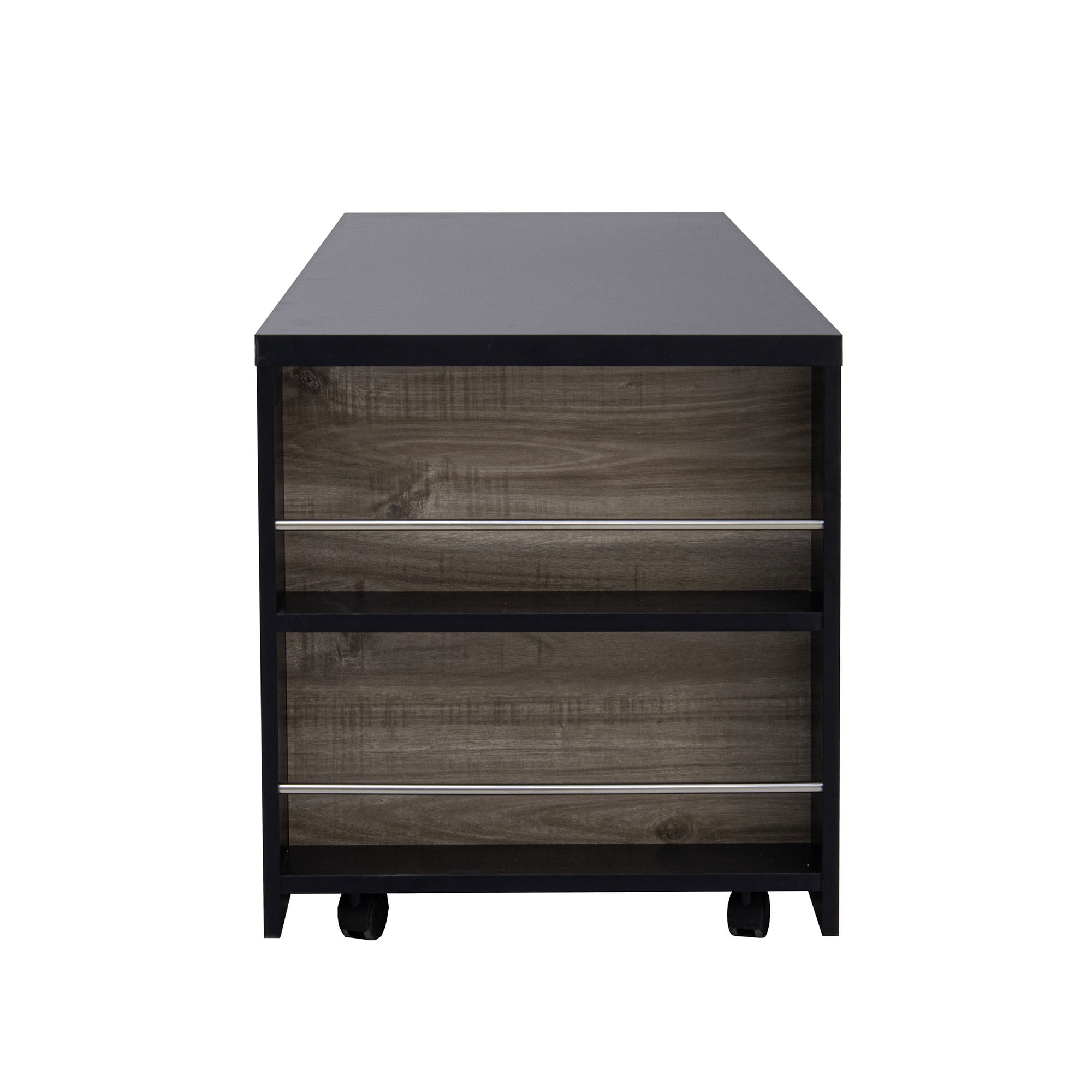 Euroco Farmhouse Lift Top Coffee Table With Barn Doors, Wood Rectangle Center Table With Large Hidden Storage Space And Open Cabinet, For Living Room, Bedroom, Home Office