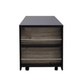 thumbnail image 3 of Euroco Farmhouse Lift Top Coffee Table With Barn Doors, Wood Rectangle Center Table With Large Hidden Storage Space And Open Cabinet, For Living Room, Bedroom, Home Office, 3 of 9