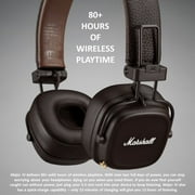 Marshall Major IV Bluetooth Over Ear Headphones, Black, Model 1005773