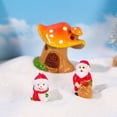thumbnail image 4 of 10pcs pequeños miniaturas miniaturas decoración de árboles de Navidad muñeco de nieve caja de regalos decoración de la casa de los champiñones, 4 of 6
