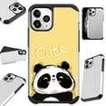 thumbnail image 1 of Compatible with iPhone 12 Pro Max Hybrid Fusion Guard Phone Case Cover (Cute Panda), 1 of 1