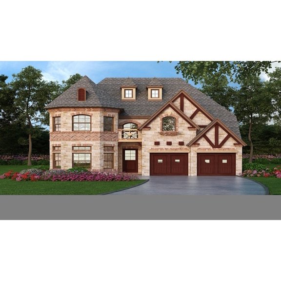 015-930: Luxury Traditional 3 Bed, 4 Bath Luxury Home Plan, 3407 Sq Ft: Full Blueprints with License to Build by Home Plan Marketplace - Lesuto