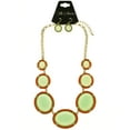 thumbnail image 2 of Mi Amore Necklace-Earring-Set Green/Orange, 2 of 3