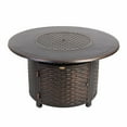 thumbnail image 7 of Vulcan Florence Woven Aluminum Gas Fire Pit Table – Round 44" with Fire Bowl Lid, Antique Bronze, 7 of 7