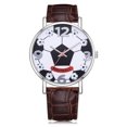 thumbnail image 1 of Reloj de pulsera de aleación para hombre con movimiento de cuarzo y correa de PU para fútbol LVPAI P531 (marrón), 1 of 1