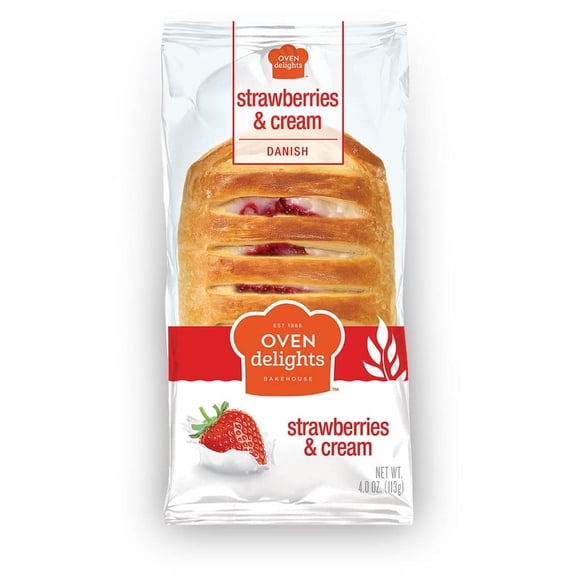 Oven Delights Strawberries and Cream Danish 4oz