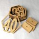 thumbnail image 2 of Mesa de grano de madera Números Tenedores Exquisitos Hojuegos Out Diseño Día de San Valentín Número de escritorio Signos para el juego de banquete de boda 21-40 Scienceny HA011614-00B, 2 of 7