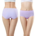 thumbnail image 5 of 5 Pack Teen Girl's Cotton Period Panties Breathable Briefs Women's High Absorbency Period Underwear Heavy Flow Leakproof Panties Postpartum Menstrual Protective Briefs, 5 of 6