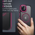 thumbnail image 5 of VENINGO Magnetic Phone Case for iPhone 15 Plus Compatible with Mag-safe, Translucent Matte Shockproof Scratch Resistant Girls Women Phone Case - Hot Red, 5 of 8